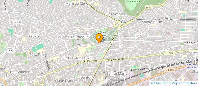 localisation de l'entreprise RPI AGENCEMENT à LE HAVRE