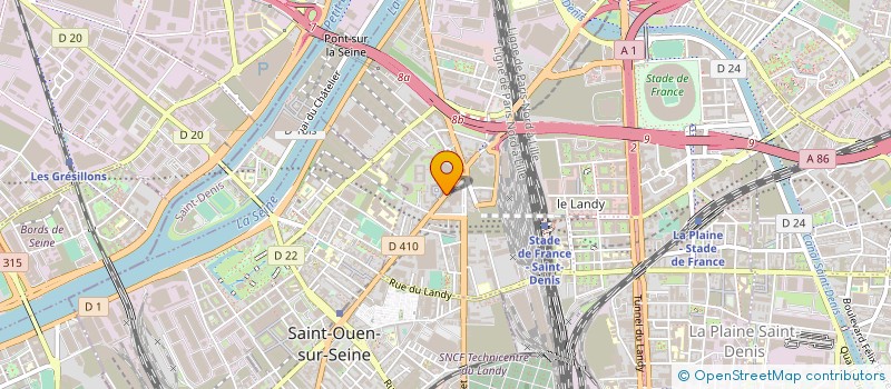 localisation de l'entreprise RPI ELEC à SAINT-DENIS