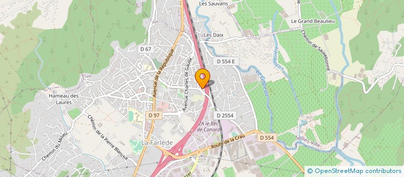 localisation de l'entreprise RPI PLOMBERIE à LA FARLEDE