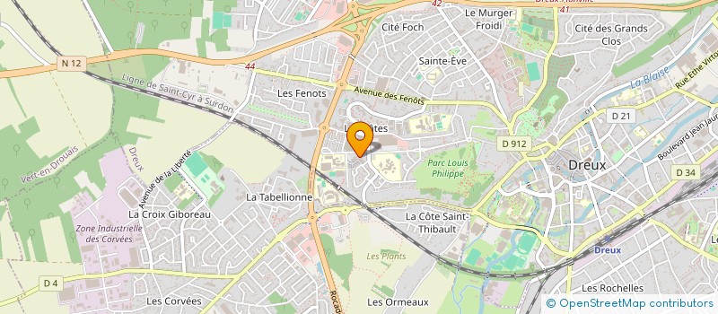 localisation de l'entreprise RPI RAVALEMENT PEINTURE ISOLATION à DREUX