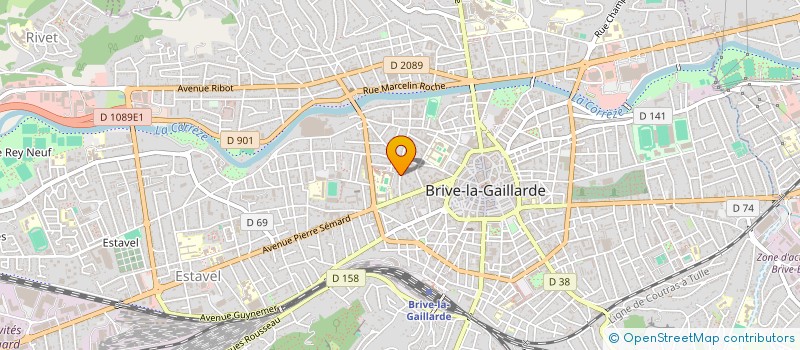 localisation de l'entreprise RPINV  BRIVE-LA-GAILLARDE