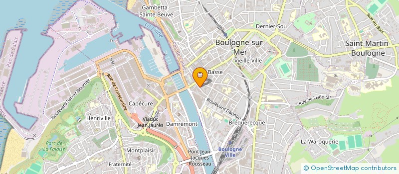 localisation de l'entreprise RPJC  BOULOGNE-SUR-MER