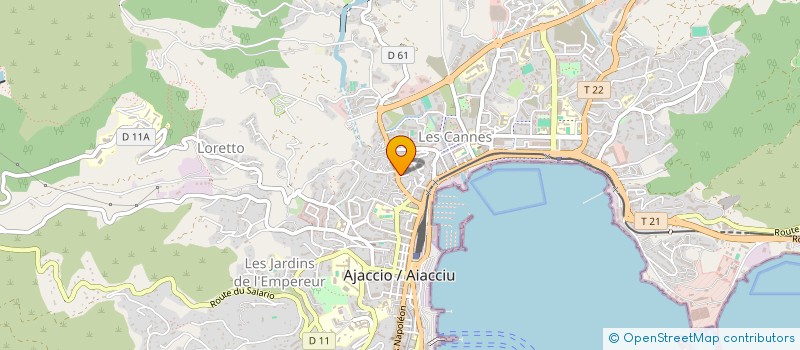 localisation de l'entreprise RPL IMMO à AJACCIO