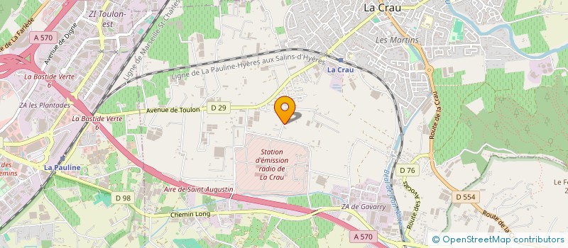 localisation de l'entreprise RPM 83  LA CRAU