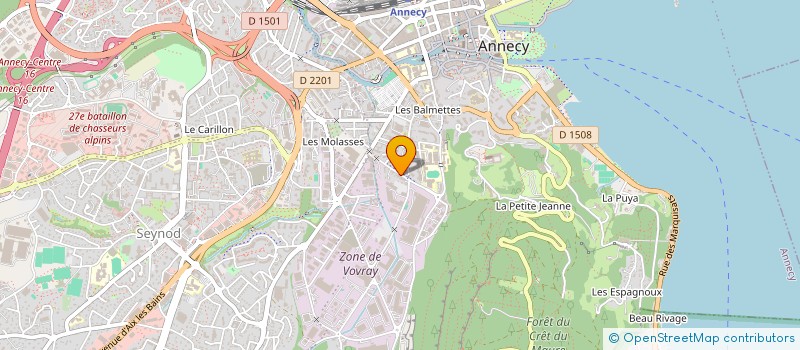 localisation de l'entreprise RPM'H à ANNECY