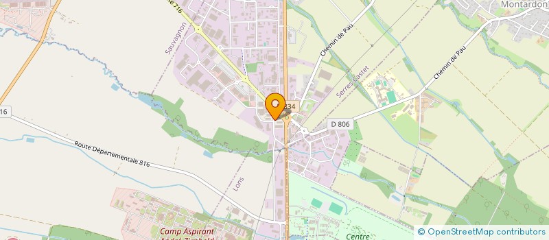 localisation de l'entreprise RPM LOGISTICS  SERRES CASTET