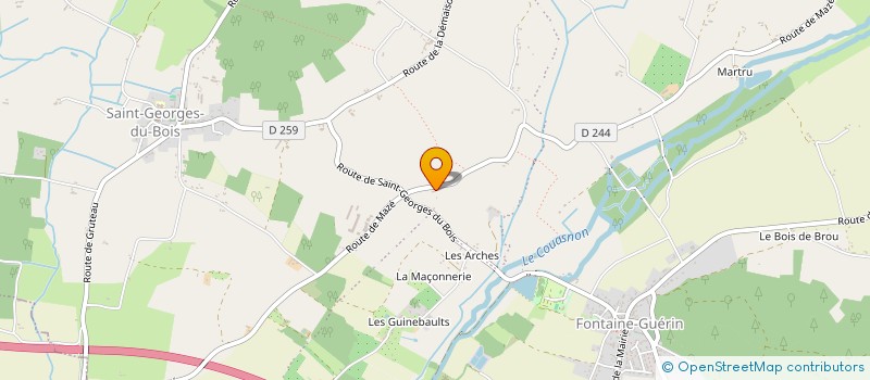 localisation de l'entreprise RPM2S à BRISSAC LOIRE AUBANCE