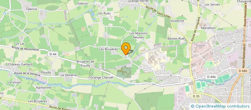 localisation de l'entreprise RPMH  ARNAS