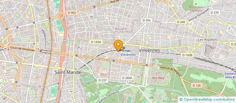localisation de l'entreprise RPOP  VINCENNES