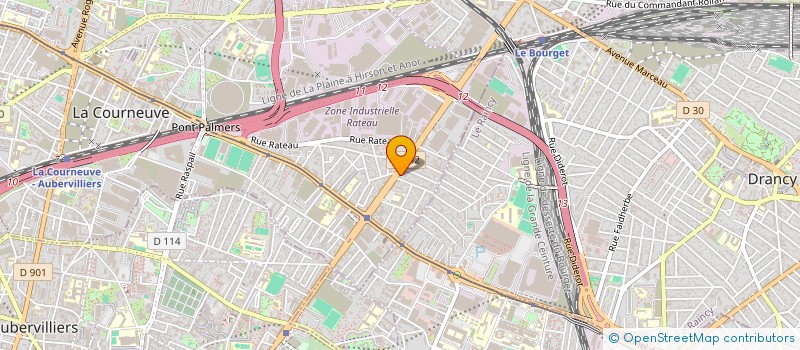 localisation de l'entreprise RPS à LA COURNEUVE