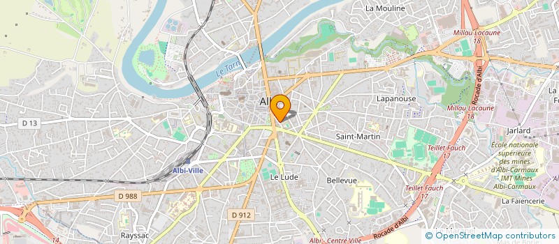 localisation de l'entreprise RPS MEDIA à ALBI