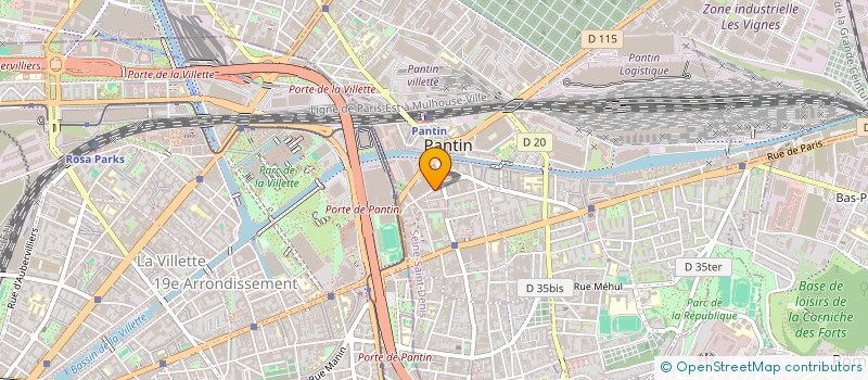 localisation de l'entreprise RPS SERVICES  PANTIN