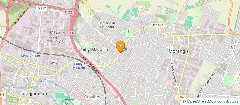 localisation de l'entreprise RPSP AUSTRALIA à CHILLY-MAZARIN