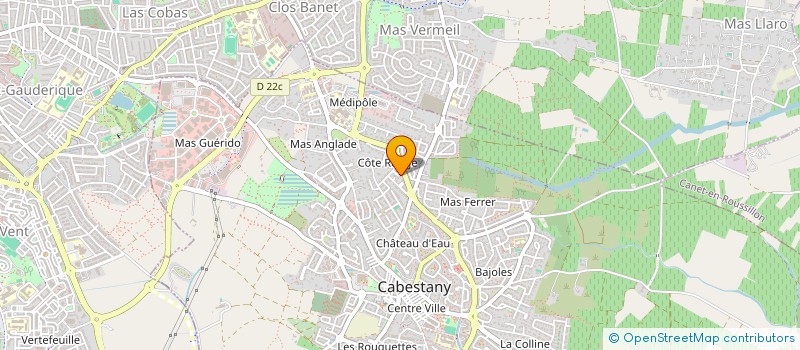 localisation de l'entreprise RPXM  CABESTANY