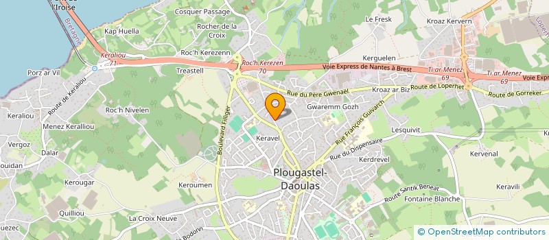 localisation de l'entreprise RPZ FINANCES à PLOUGASTEL-DAOULAS