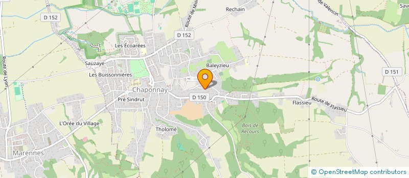 localisation de l'entreprise RQ FINANCES  CHAPONNAY