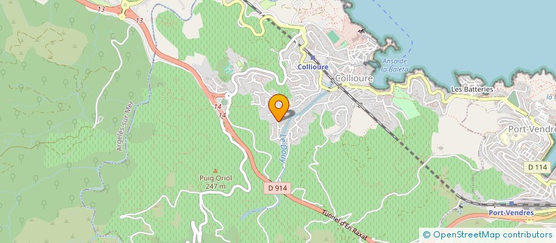 localisation de l'entreprise RR 2018  COLLIOURE