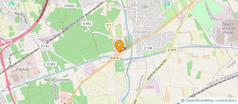 localisation de l'entreprise RR  CODOGNAN