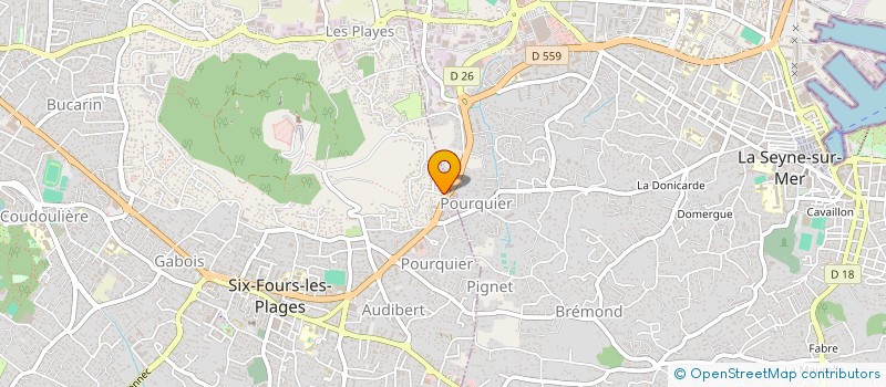 localisation de l'entreprise RR à SIX-FOURS-LES-PLAGES