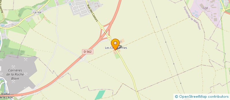 localisation de l'entreprise RR à FONTENAY-LE-MARMION
