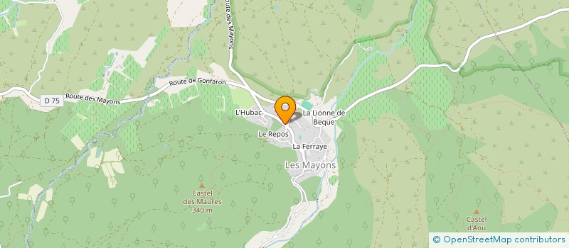 localisation de l'entreprise RR CUSTOM  LES MAYONS