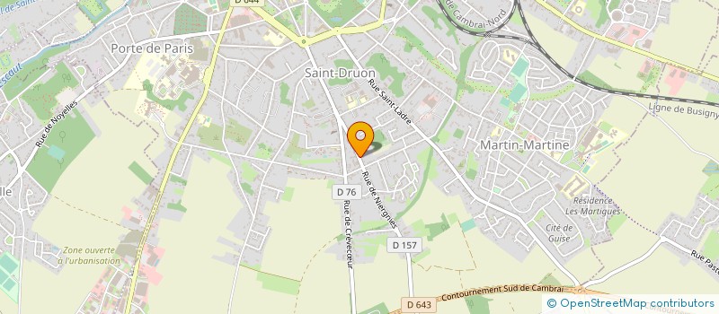 localisation de l'entreprise RR DIAGNOSTIC à CAMBRAI