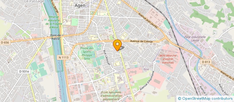 localisation de l'entreprise RR ELEC à BON-ENCONTRE