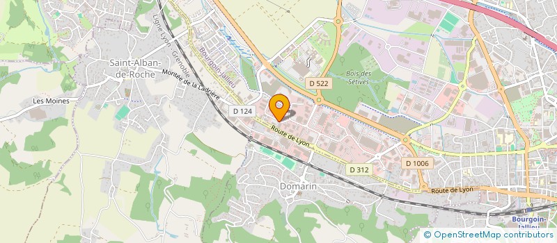 localisation de l'entreprise RR GESTION  BOURGOIN-JALLIEU