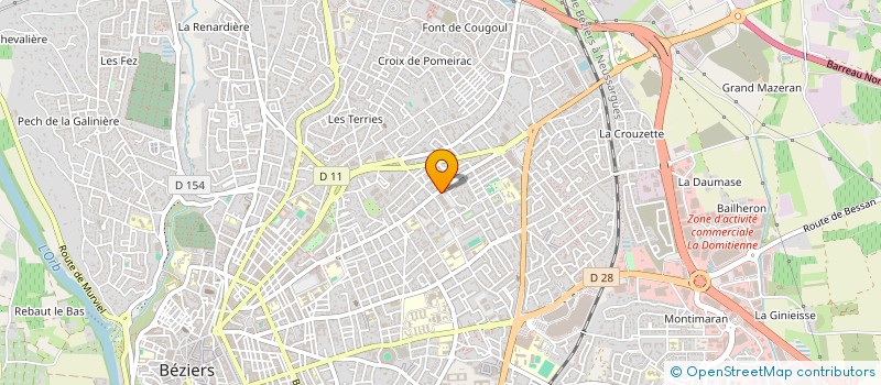 localisation de l'entreprise RR INVEST à BEZIERS