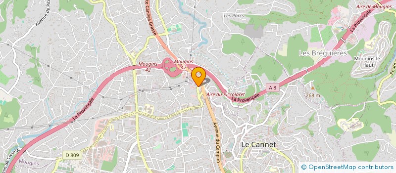 localisation de l'entreprise RR PERFORMANCE à MOUGINS