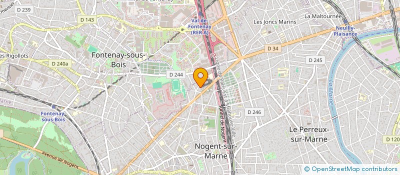 localisation de l'entreprise RR RECORDS  NOGENT-SUR-MARNE