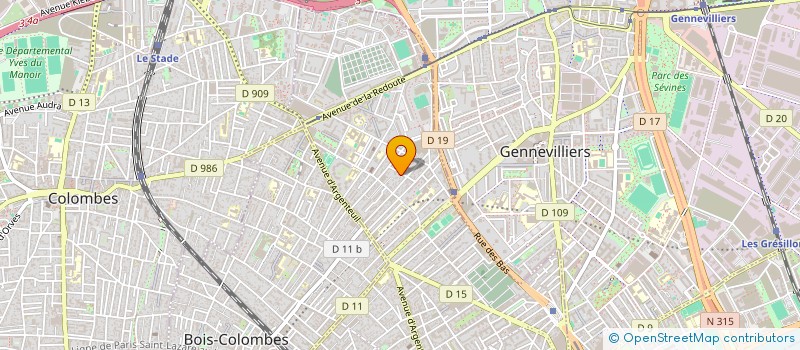 localisation de l'entreprise RRA à ASNIERES-SUR-SEINE