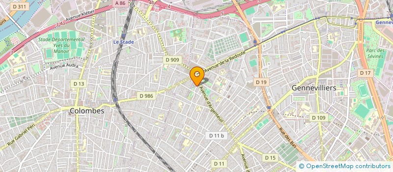 localisation de l'entreprise RRC CONSULTING à BOIS-COLOMBES