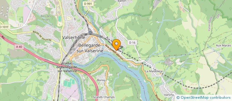 localisation de l'entreprise RRG à VALSERHONE