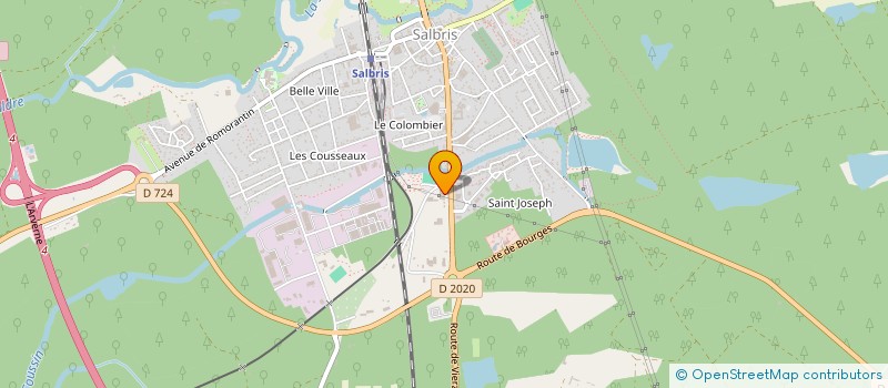 localisation de l'entreprise RRG SOLOGNE  SALBRIS