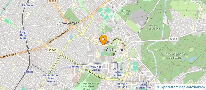 localisation de l'entreprise RROMANI BAXT-TERNIKANO BERNO à CLICHY-SOUS-BOIS