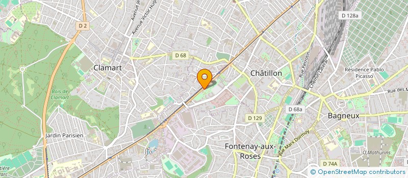 localisation de l'entreprise RRP  CHATILLON