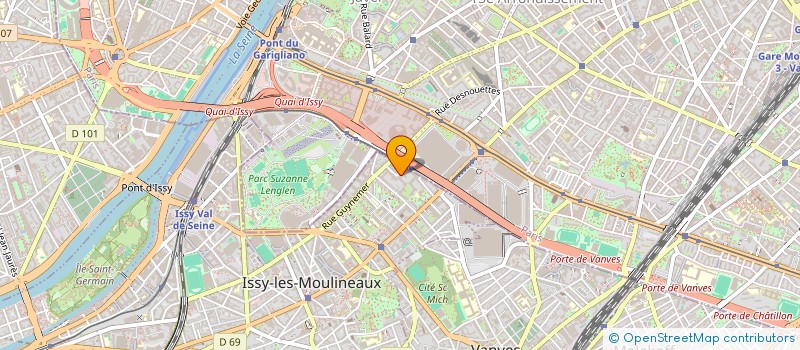 localisation de l'entreprise RRPH-PROSPERA à ISSY-LES-MOULINEAUX