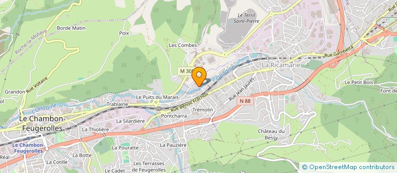 localisation de l'entreprise RS 42 à LE CHAMBON-FEUGEROLLES