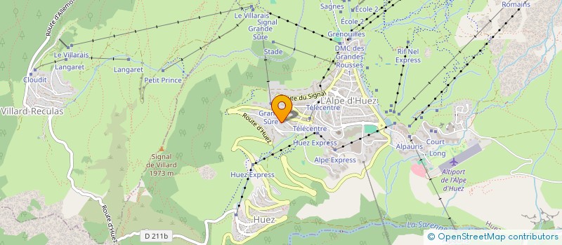 localisation de l'entreprise RS  HUEZ