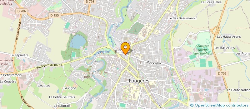 localisation de l'entreprise RS  FOUGERES