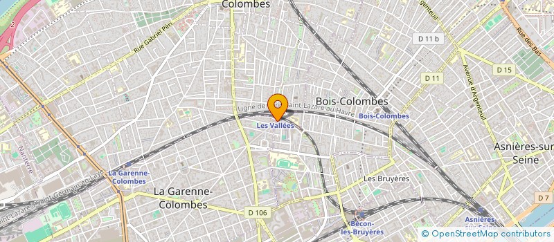 localisation de l'entreprise RS à BOIS-COLOMBES