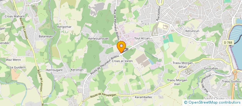 localisation de l'entreprise RS ACCOMPAGNEMENT  PERROS-GUIREC