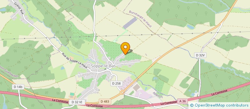 localisation de l'entreprise RS AMENAGEMENTS  SOPPE-LE-BAS