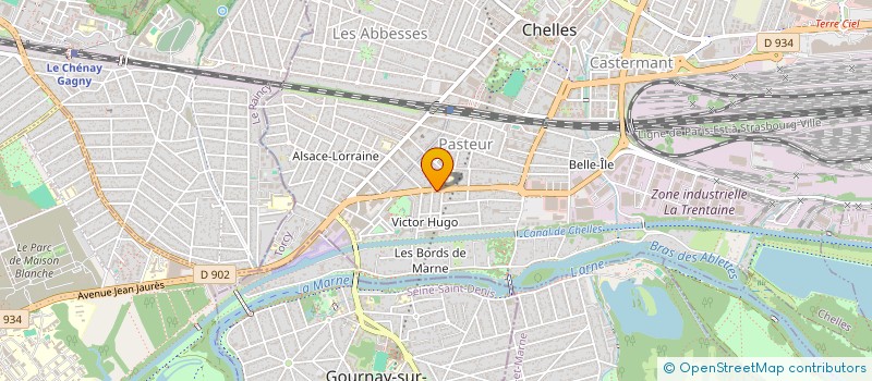 localisation de l'entreprise RS ARPI  CHELLES