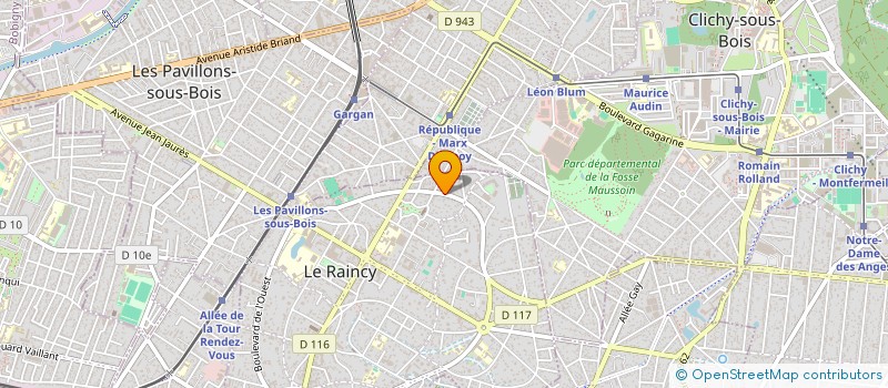 localisation de l'entreprise RS AUTO  LE RAINCY