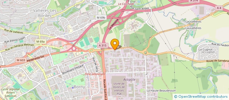 localisation de l'entreprise RS AUTO  METZ