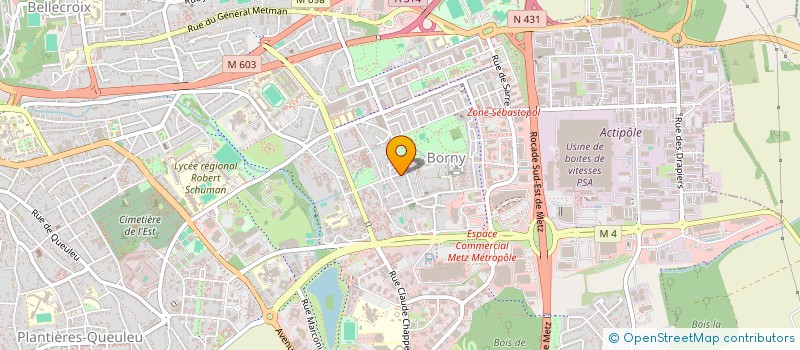 localisation de l'entreprise RS AUTO SPORT  METZ