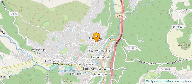 localisation de l'entreprise RS.AUTO34  LODEVE