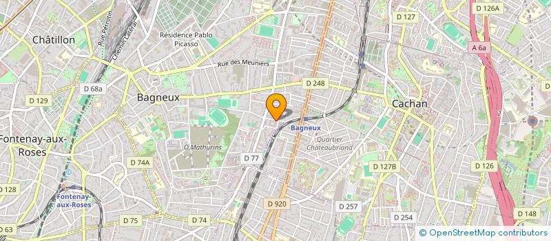 localisation de l'entreprise RS AUTOMOTIVE  BAGNEUX